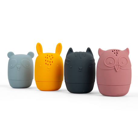 Jouets de bain animaux en silicone Bleu 4 - vertbaudet enfant 