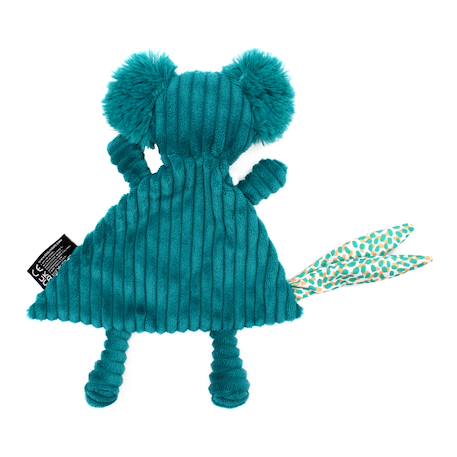 Doudou en velours côtelé Bleu+Jaune 2 - vertbaudet enfant 