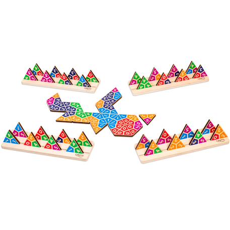 Domino triangulaire en boite métal Orange 2 - vertbaudet enfant 