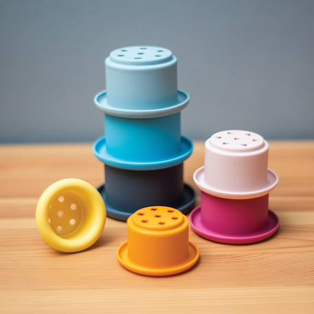 Jouets de bain empilables Bleu 6 - vertbaudet enfant 