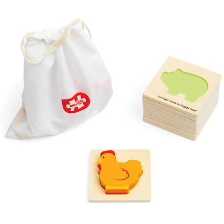 Jeu touche et trouve de la ferme Beige 2 - vertbaudet enfant 