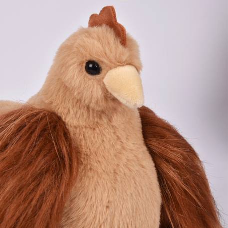 Peluche poule poulette 20 cm Beige+Marron 8 - vertbaudet enfant 