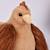 Peluche poule poulette 20 cm Beige+Marron 8 - vertbaudet enfant 