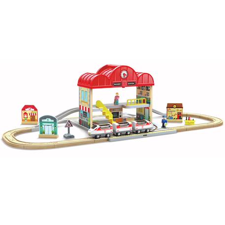 Coffret circuit de train portable Rouge 2 - vertbaudet enfant 