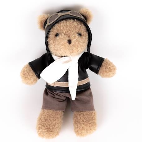 Ours en peluche morris le pilote Beige 4 - vertbaudet enfant 