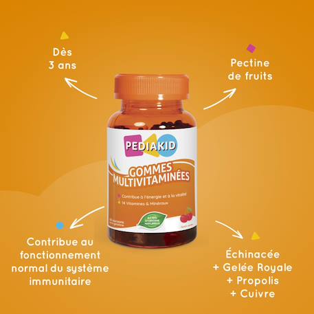 Gommes multivitaminées 60 oursons MULTICOLORE 4 - vertbaudet enfant 