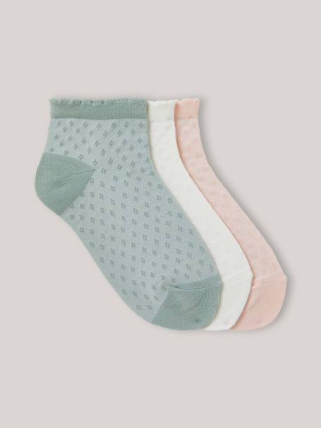 Fille-Socquettes  pointelles par lot de 3