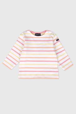 Marinière tricolore bébé - coton épais  - vertbaudet enfant