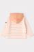 Marinière à capuche en coton épais enfant Blanc/ peach nectar+Blanc/pool blue 2 - vertbaudet enfant 