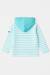 Marinière à capuche en coton épais enfant Blanc/ peach nectar+Blanc/pool blue 4 - vertbaudet enfant 