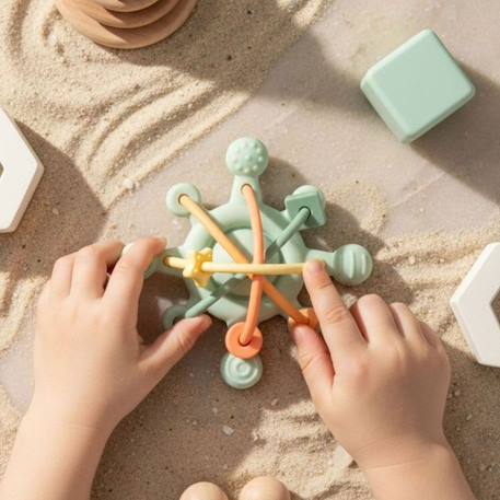 Étoile sensorielle en silicone Bleu+Vert 8 - vertbaudet enfant 