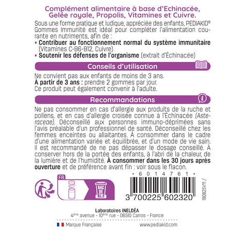Gommes immunité 60 oursons MULTICOLORE 3 - vertbaudet enfant 
