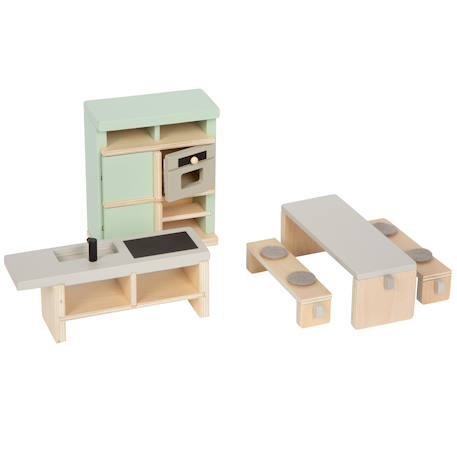 Meubles pour maison de poupée Beige 2 - vertbaudet enfant 