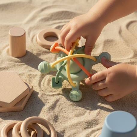 Étoile sensorielle en silicone Bleu+Vert 9 - vertbaudet enfant 