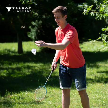 Kit de badminton 2 attackers Orange et bleu 3 - vertbaudet enfant 