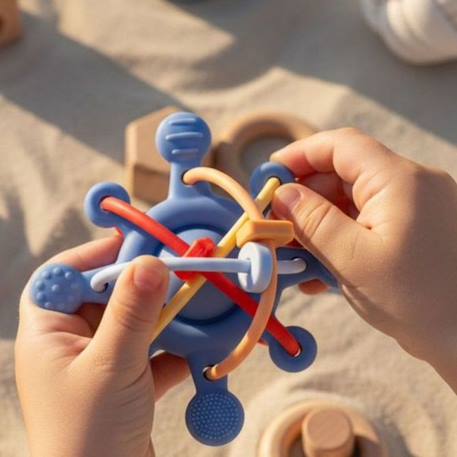 Étoile sensorielle en silicone Bleu+Vert 5 - vertbaudet enfant 