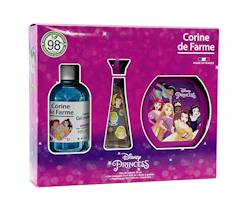 Puériculture-Coffret Princesses enfant avec eau de toilette, gel douche 3 en 1 et boîte à goûter