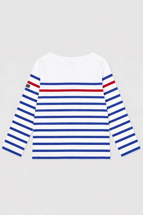 Marinière enfant - coton lourd Blanc/etoile/braise 2 - vertbaudet enfant 