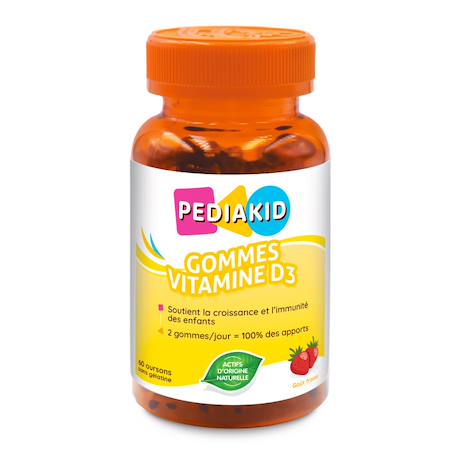 Gommes vitamine d3 60 oursons MULTICOLORE 1 - vertbaudet enfant 