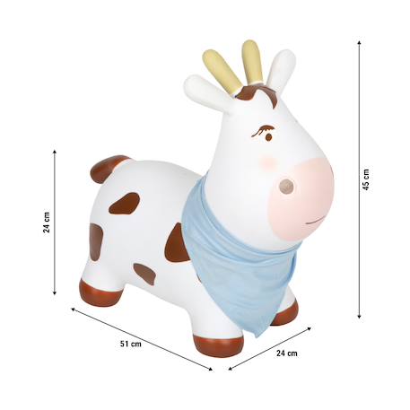 Vache sauteuse Blanc 3 - vertbaudet enfant 