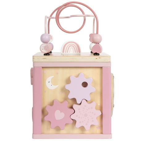 Cube de motricité en bois Rose 4 - vertbaudet enfant 