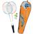 Kit de badminton 2 attackers Orange et bleu 1 - vertbaudet enfant 