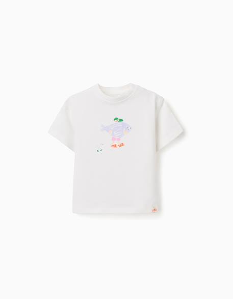 Bébé-T-shirt, sous-pull-T-shirt en coton avec imprimé carolina celas x zippy
