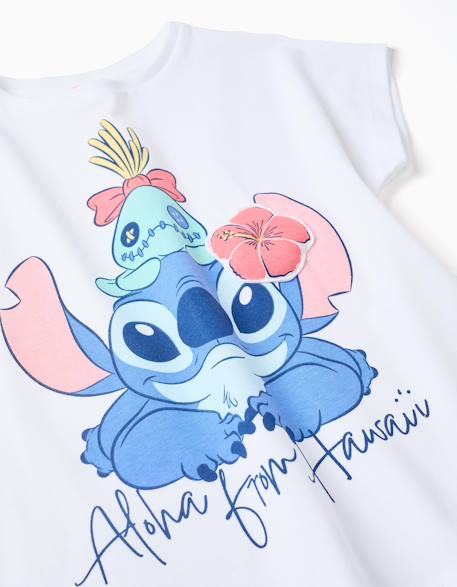 T-shirt en coton avec imprimé stitch et scrump Blanc 3 - vertbaudet enfant 