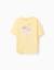 T-shirt en coton avec imprimé banho de mar Jaune clair 2 - vertbaudet enfant 