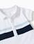 Body polo en coton à rayures Blanc 3 - vertbaudet enfant 