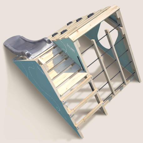 Aire de jeux bébé avec toboggan hercule Marron 6 - vertbaudet enfant 