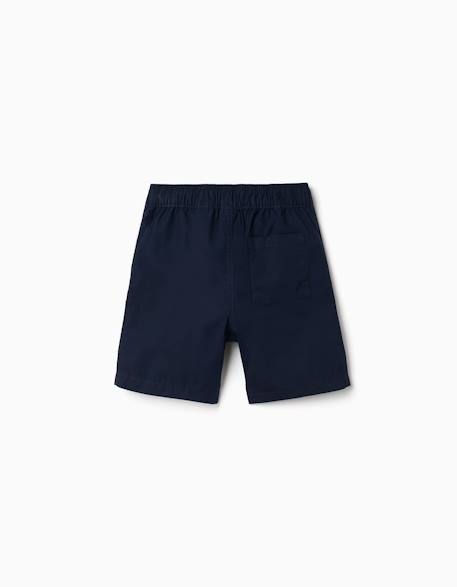 Short chino midi en popeline Beige clair+Bleu foncé+Vert foncé 6 - vertbaudet enfant 