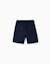 Short chino midi en popeline Beige clair+Bleu foncé+Vert foncé 6 - vertbaudet enfant 