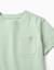 T-shirt en coton piqué avec poche Blanc+Vert clair 7 - vertbaudet enfant 