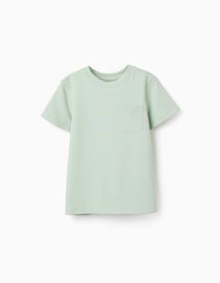 Garçon-T-shirt, polo, sous-pull-T-shirt-T-shirt en coton piqué avec poche