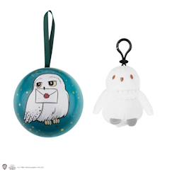 Linge de maison et décoration-Décoration-Capsule de noël avec boule de noël et porte-clés peluche hedwige - harry potter