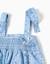 Robe sans manches en popeline avec motif floral Bleu clair 3 - vertbaudet enfant 