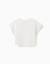 T-shirt court en coton Blanc+Vert clair 2 - vertbaudet enfant 