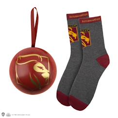 Linge de maison et décoration-Décoration-Capsule de noël avec boule de noël et chaussettes gryffondor - harry potter
