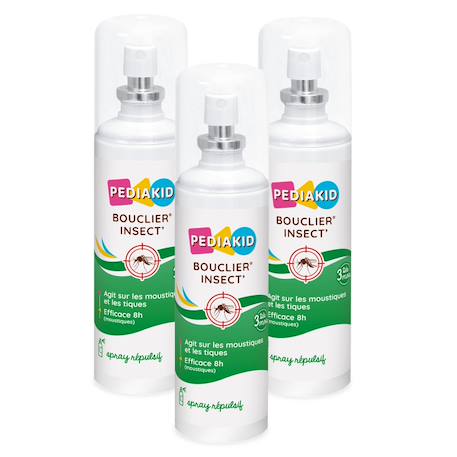 Bouclier insectes 100ml - lot de 3 MULTICOLORE 1 - vertbaudet enfant 