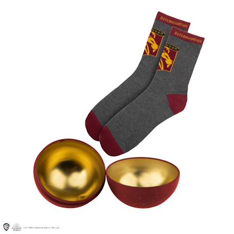 Capsule de noël avec boule de noël et chaussettes gryffondor - harry potter Rouge 3 - vertbaudet enfant 