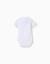 Body polo en coton à manches courtes Blanc+Bleu foncé 2 - vertbaudet enfant 