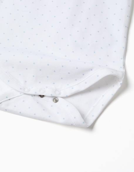 Body en coton avec motif Blanc 4 - vertbaudet enfant 