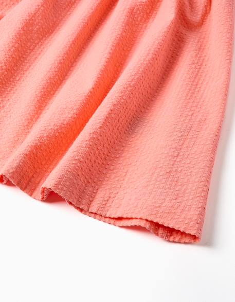 Robe sans manches en coton avec bretelles élastiques Corail clair+Vert clair 4 - vertbaudet enfant 