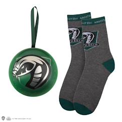 Linge de maison et décoration-Décoration-Capsule de noël avec boule de noël et chaussettes serpentard - harry potter