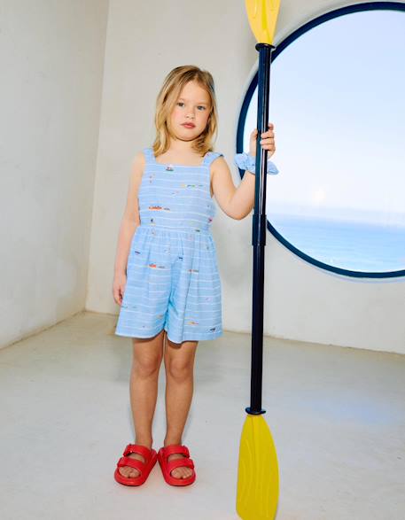 Fille-Salopette, combinaison-Combishort en coton avec imprimé carolina celas x zippy