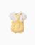 Ensemble body et barboteuse en coton b&s Jaune clair 2 - vertbaudet enfant 