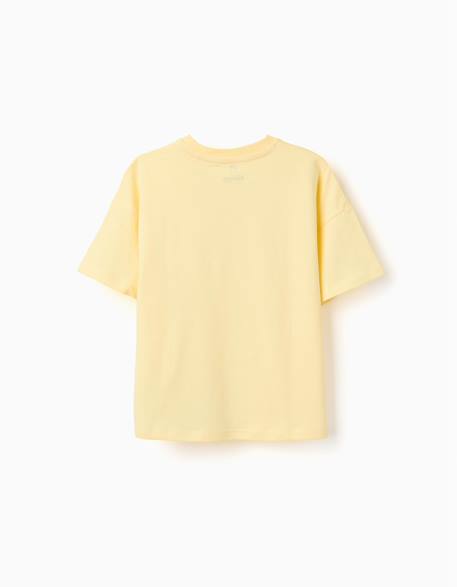 T-shirt en coton avec imprimé banho de mar Bleu clair+Jaune clair 6 - vertbaudet enfant 