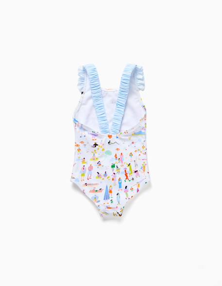 Maillot de bain avec imprimé carolina celas x zippy Blanc 4 - vertbaudet enfant 