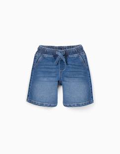 Short midi en jean à enfiler avec cordon  - vertbaudet enfant